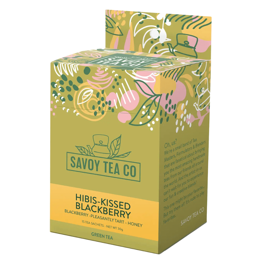 Hibis-Kissed Blackberry Herbal Tea Sachets image
