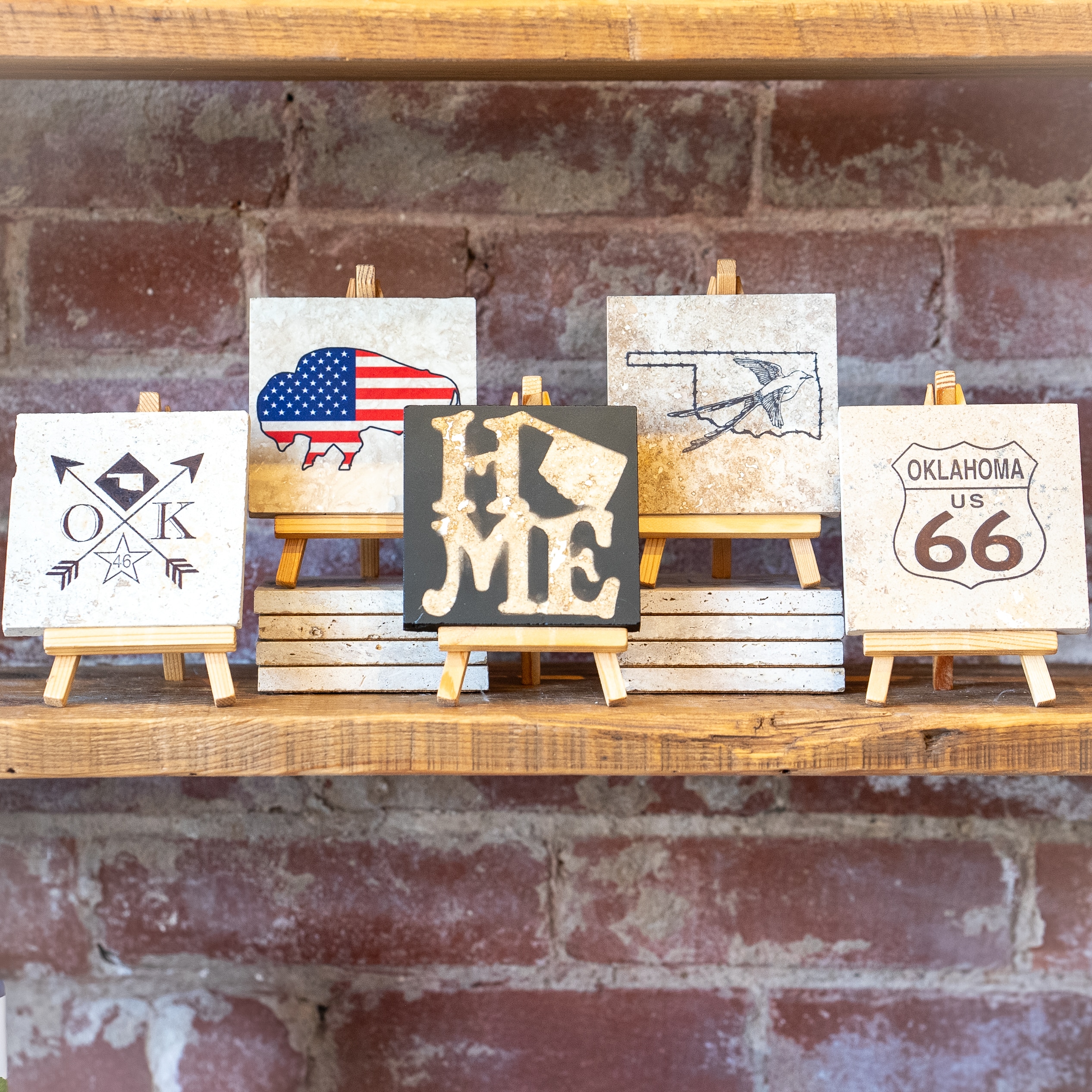 Oklahoma Travertine Coasters