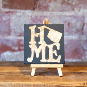 Oklahoma Travertine Souvenir Coaster: "Home"