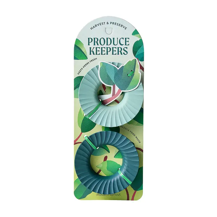 Produce Keepers Propagation Plate for Herbs & Leafy Greens to go on top of jars or glasses, set of 2 one light green one dark green