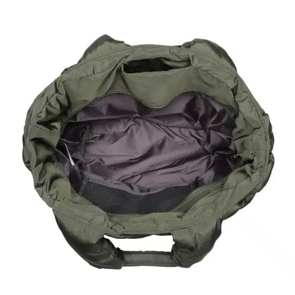 Intuition East West Woven Nylon Tote Bag | Olive Green - Image 3