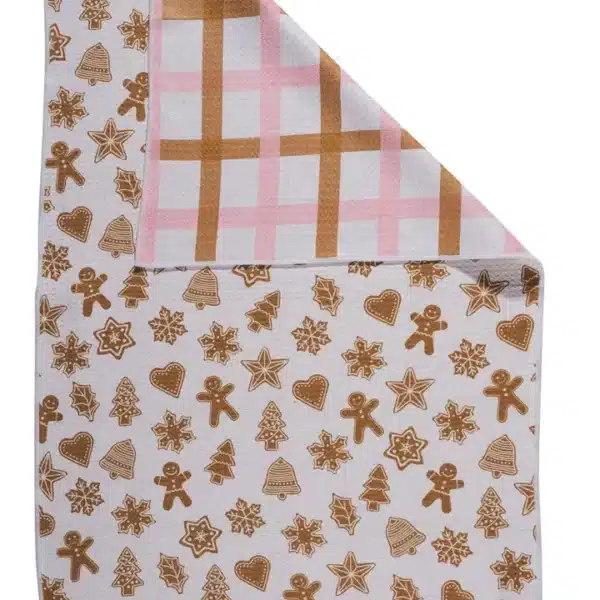 Double Sided Gingerbread Microfiber Towel