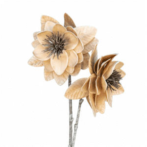 Sand Magnolia Long Stem Artificial Botanical Stem, 40" for home decor.