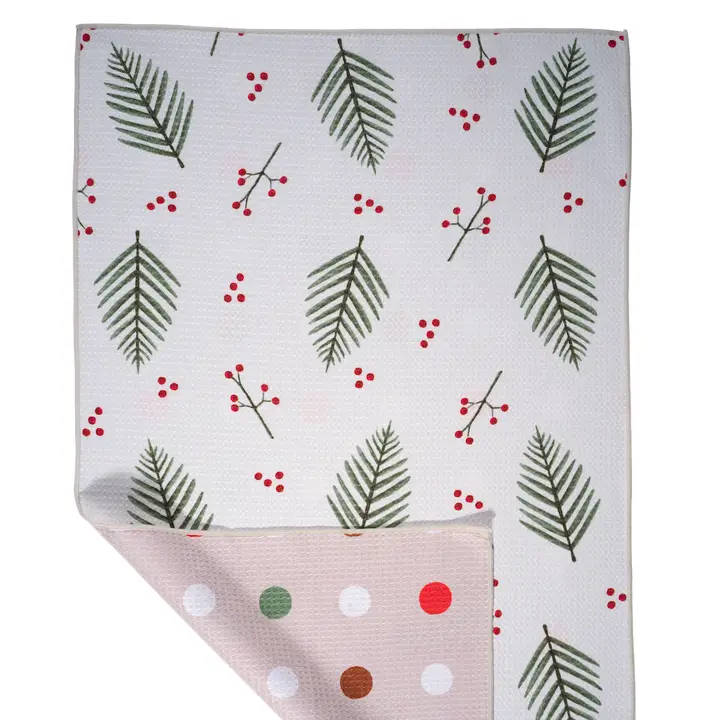 Double Sided Holly Polka Dot Microfiber Towel image