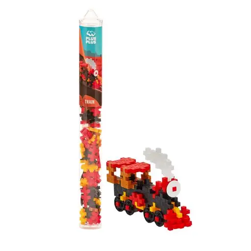 Plus Plus Interlocking Block Tube Mix: Train image