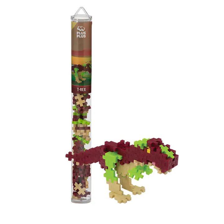 Plus Plus Interlocking Block Tube Mix: T-Rex image