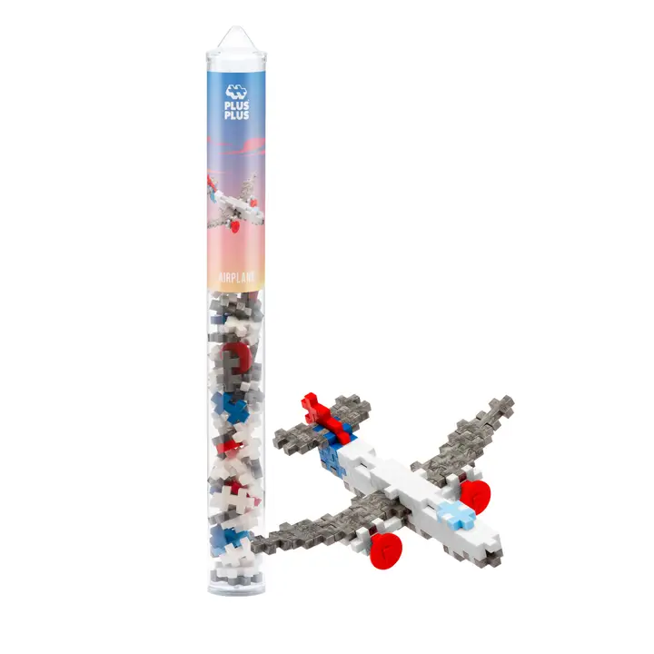 Plus Plus Interlocking Block Tube Mix: Airplane image
