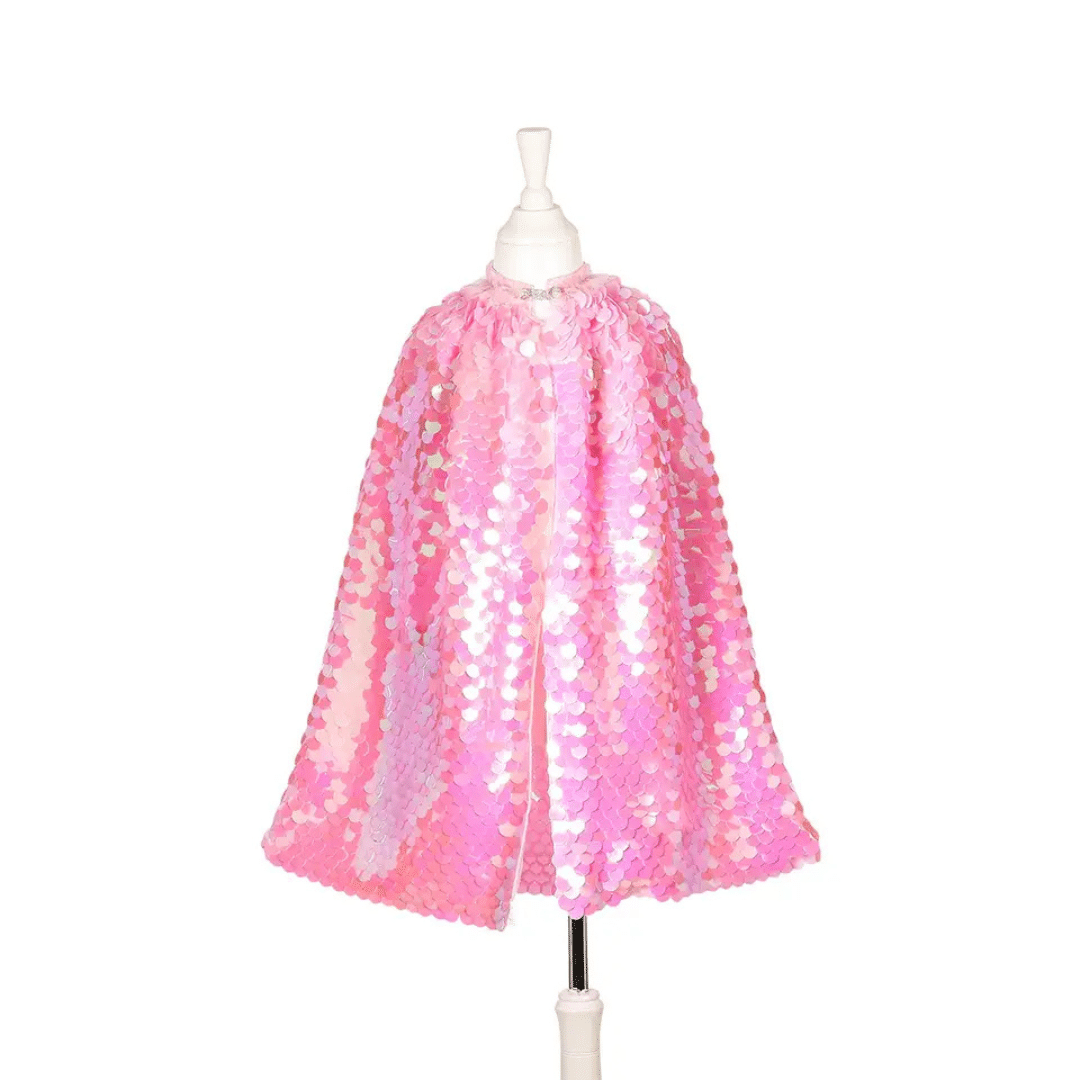 Sequin Metallic Pink Kids Costume Cape image