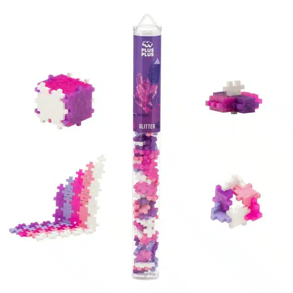 Plus Plus Interlocking Block Tube Mix: Glitter image