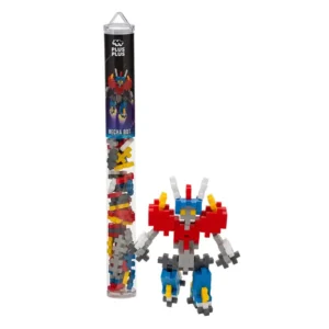 Plus Plus Interlocking Block 70pc Tube Mix | Mecha Bot for kids ages 5 to 12 and stocking stuffers.