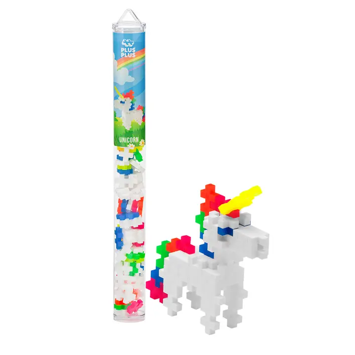 Plus Plus Interlocking Block Tube Mix: Unicorn image
