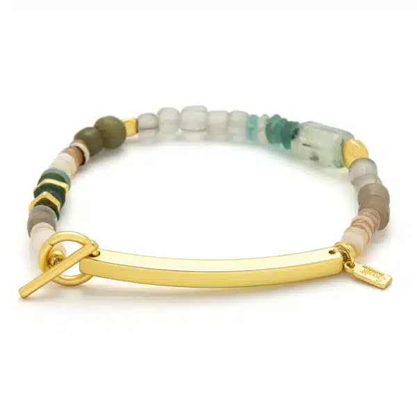 Hidden Message Bracelet – Unstoppable/Chiltonite/Gold image