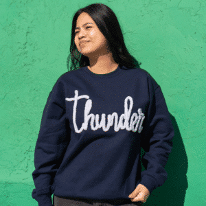 Thunder Yarn Embroidered Sweatshirt