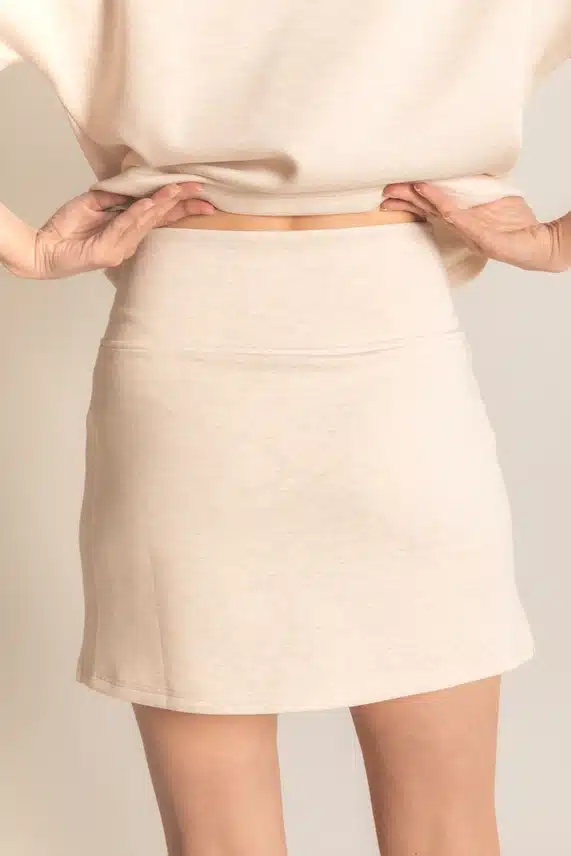 Oatmeal Butter Modal Skort - Image 2