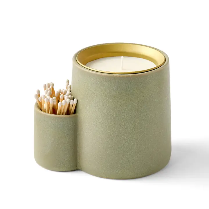 Green Ember Earth Candle + Planter image