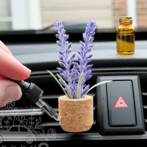 Lavender Flower Vent Clip Car Air Freshener
