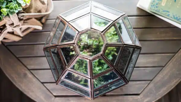Large Glass Terrarium Bronze Birdcage – Tin Lizzies