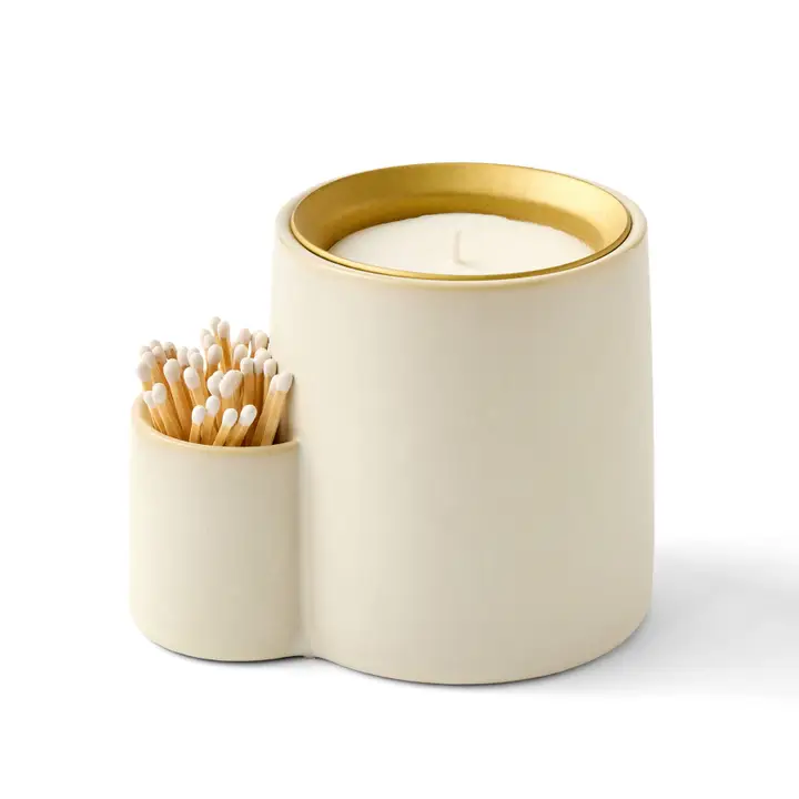White Ember Earth Candle + Planter image
