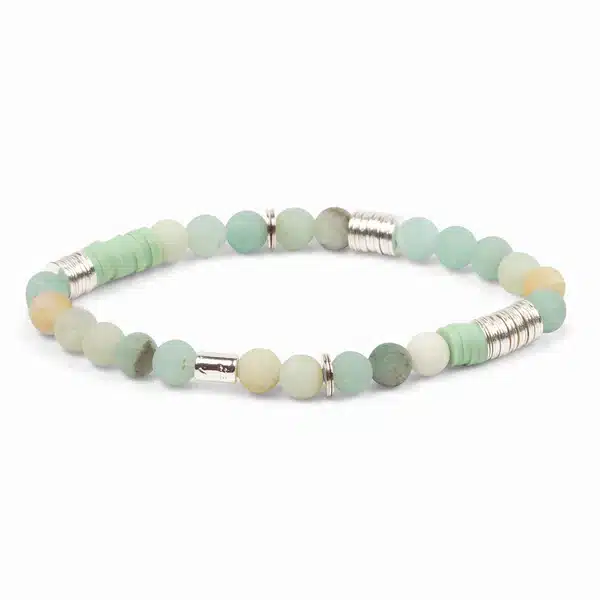 Intermix Stone Stacking Bracelet | Amazonite image