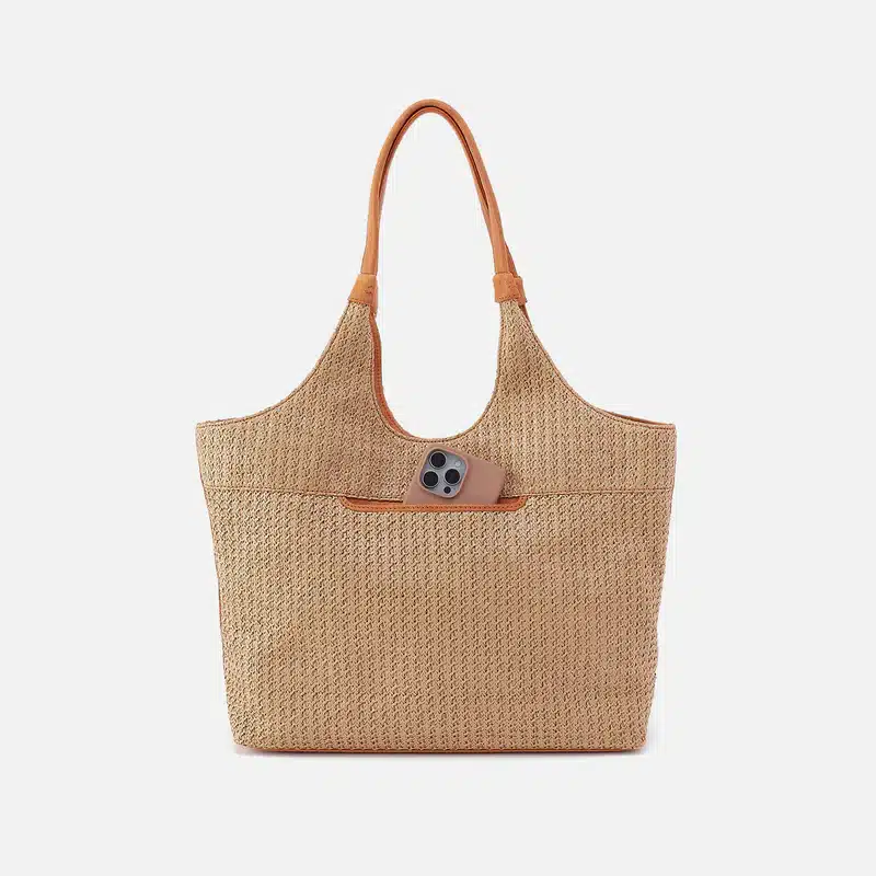 La Jolla Tote Bag | Meadow Woven Straw - Image 3