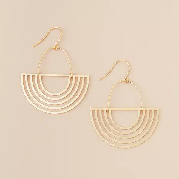 Gold Solar Earrings image