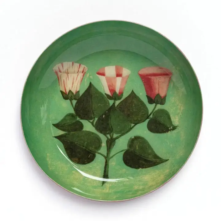 Round Enamel Tray | Festival of Flowers image