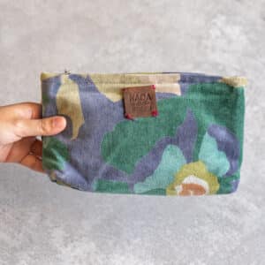Small Velvet Makeup Pouch | Camo