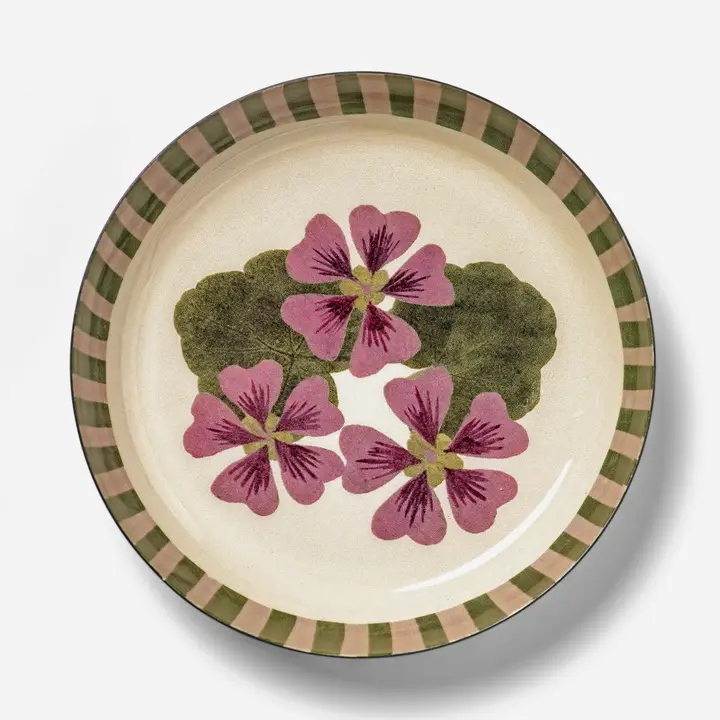 Round Enamel Tray | Geranium image