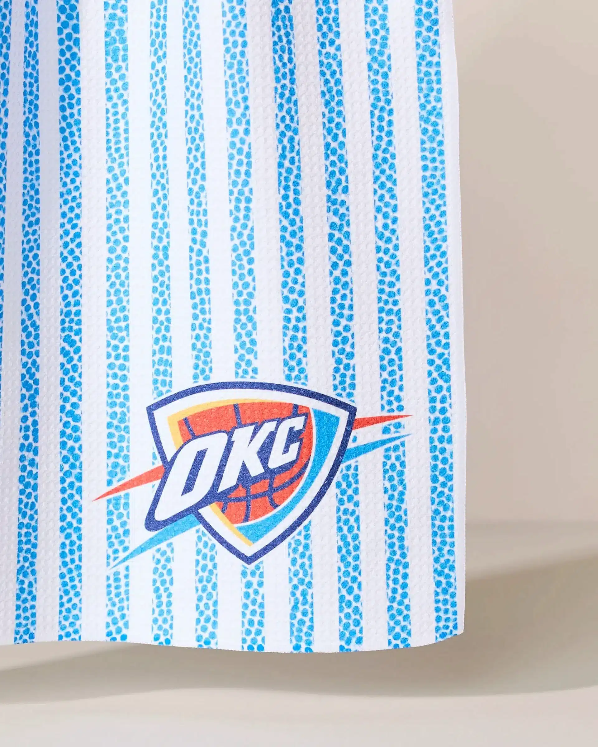 Oklahoma City Thunder Grip Stripe Tea Towel - Image 2