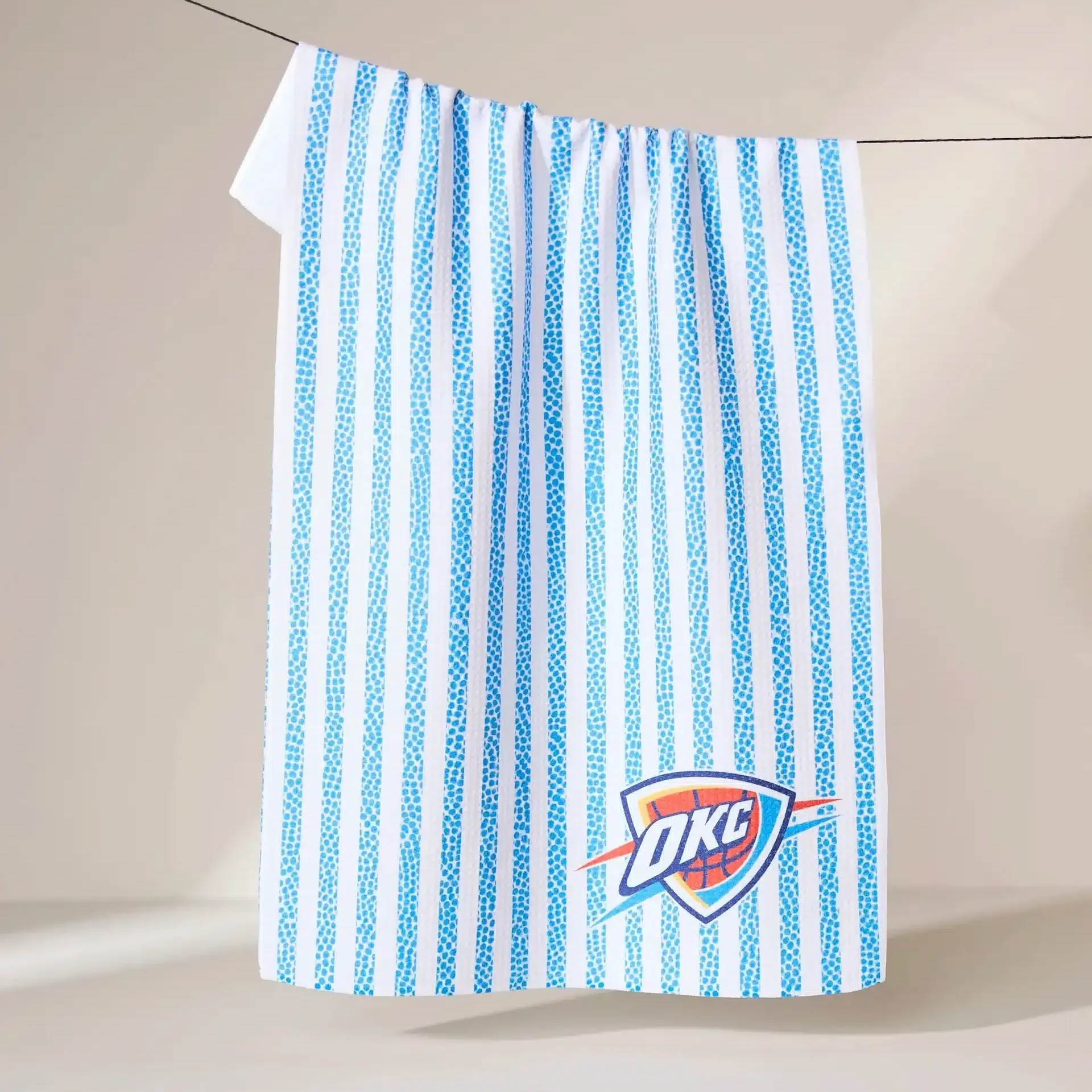 Oklahoma City Thunder Grip Stripe Tea Towel