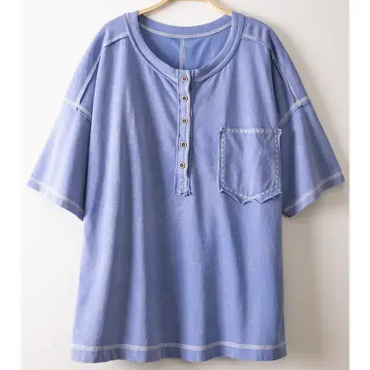 Mineral Washed Oversized Comfy Knit Top image