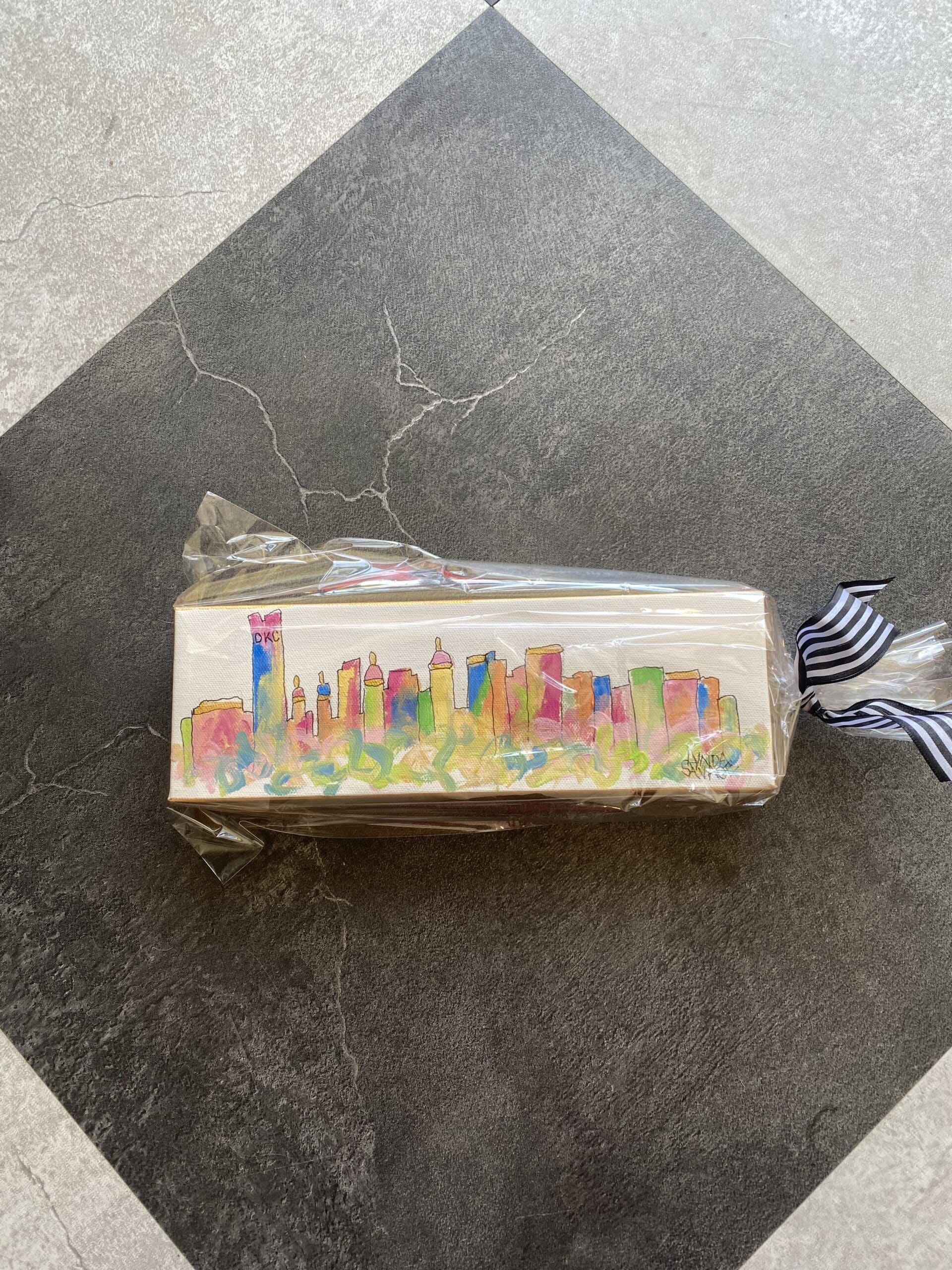 OKC Skyline Canvas Painting - Image 5
