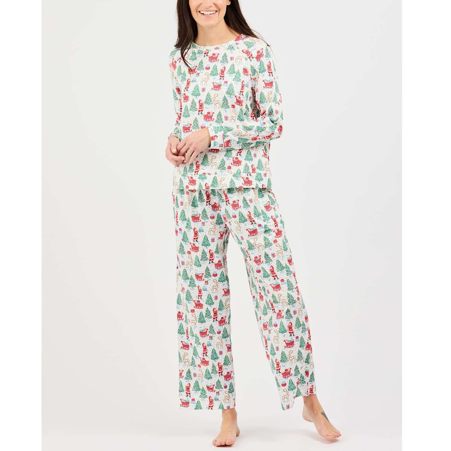 Annie Christmas Long Sleeve and Pants Pajama Set | Tidings Toil image