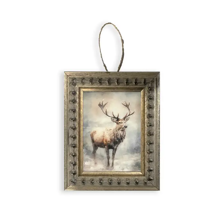 Holiday Canvas Ornaments | Reindeer image