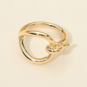 Circular Scarf Ring | Gold