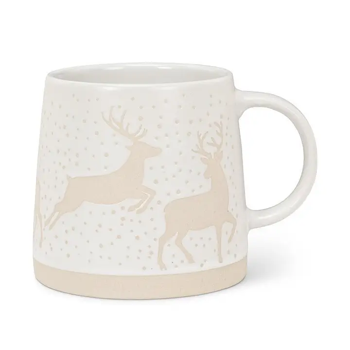 Wide Base Mug | Reindeer