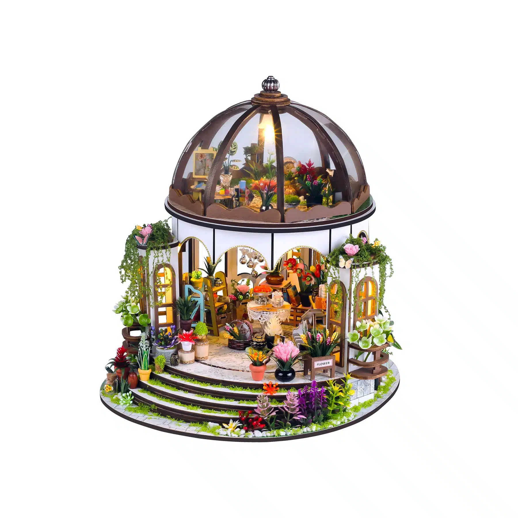 DIY Miniature House Model Building Kit | Greenhouse Oasis image