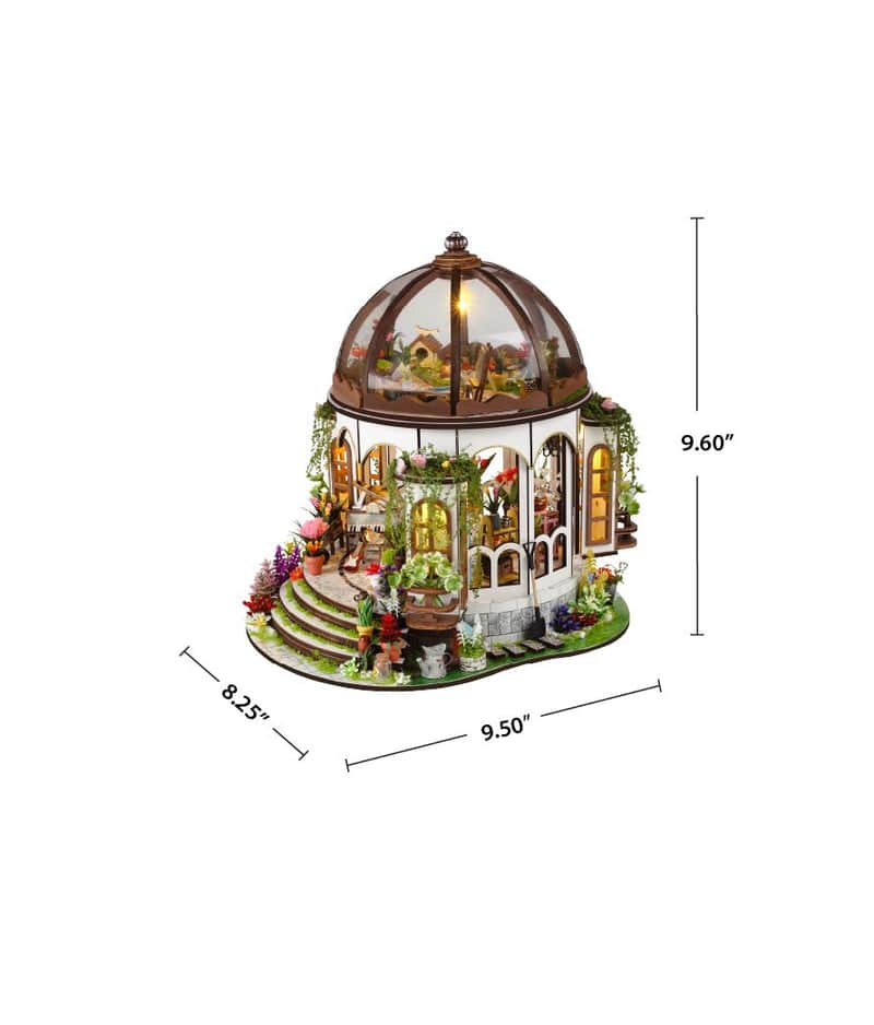 DIY Miniature House Model Building Kit | Greenhouse Oasis - Image 4