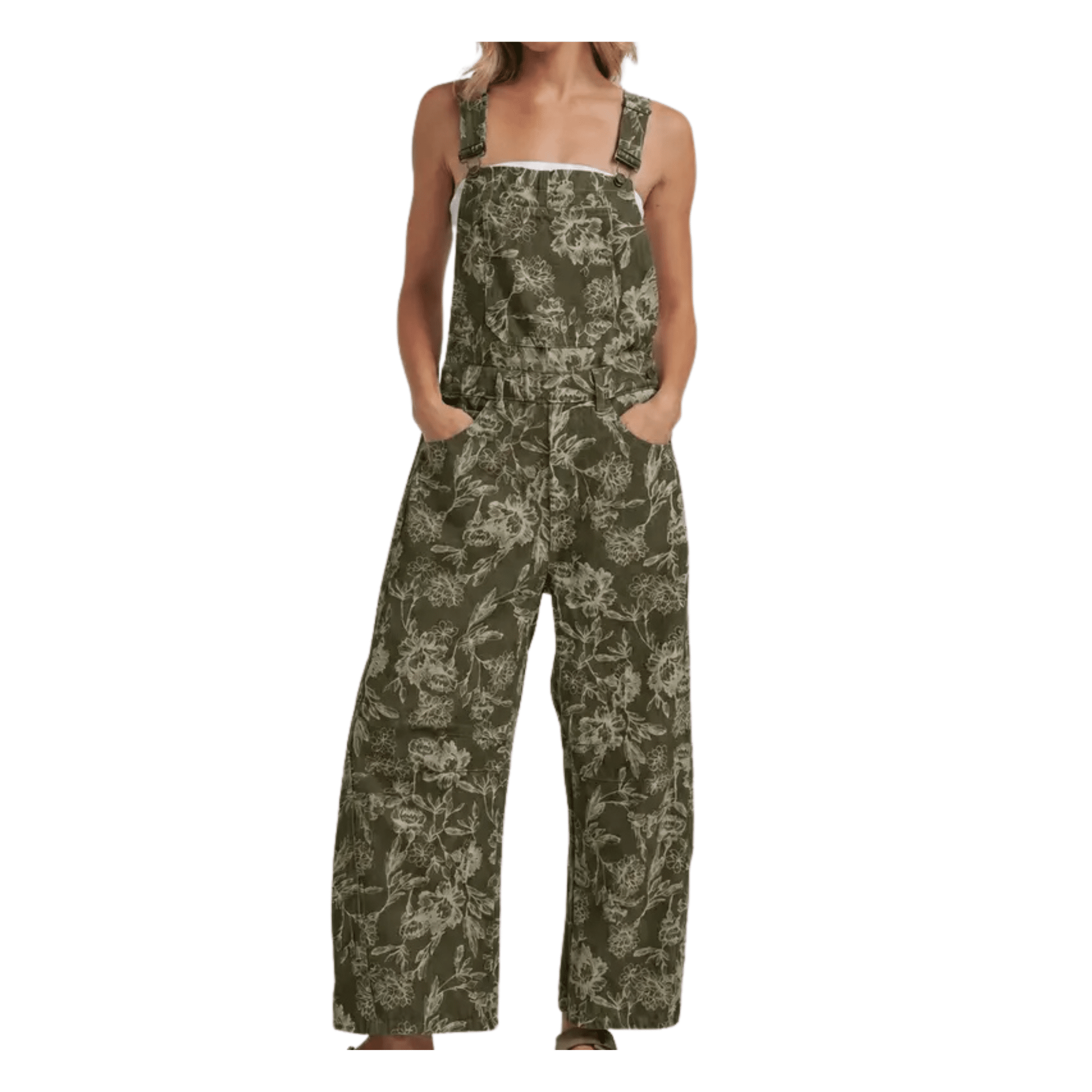 Vintage Floral Overall Jumpsuit image