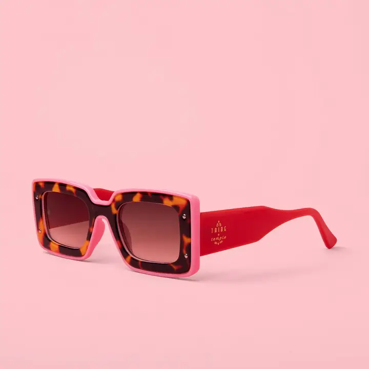 Deco Sunglasses | Pink and Red image