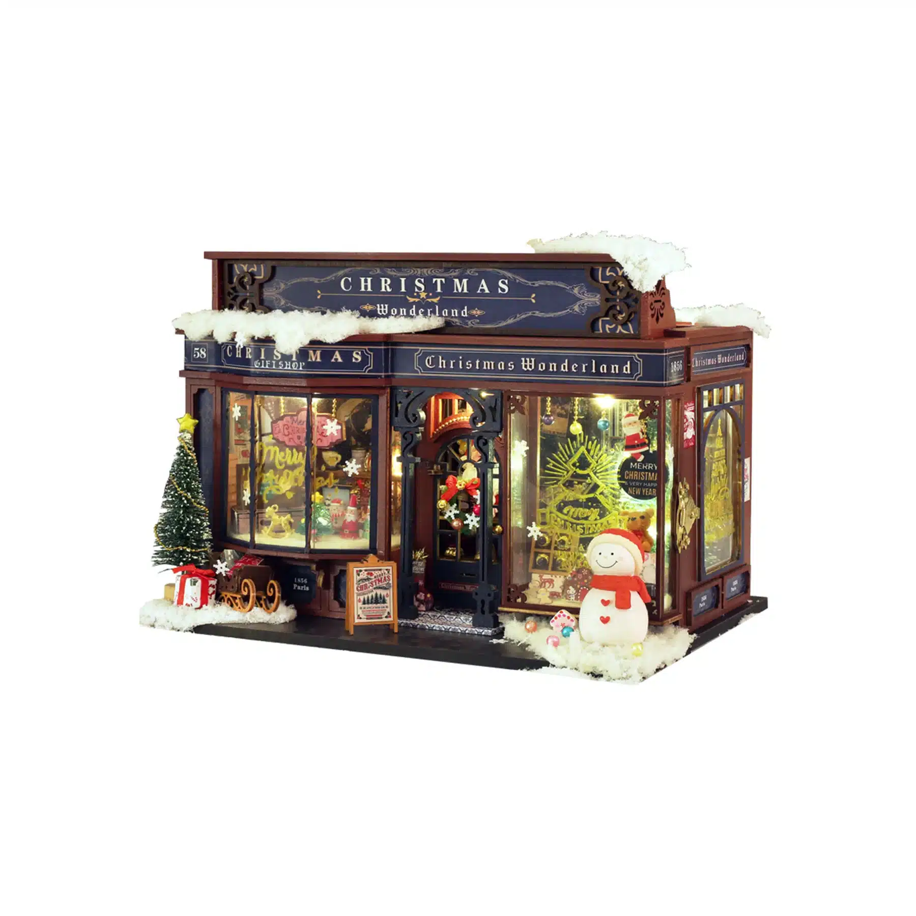DIY Miniature House Model Building Kit | Christmas Wonderland image